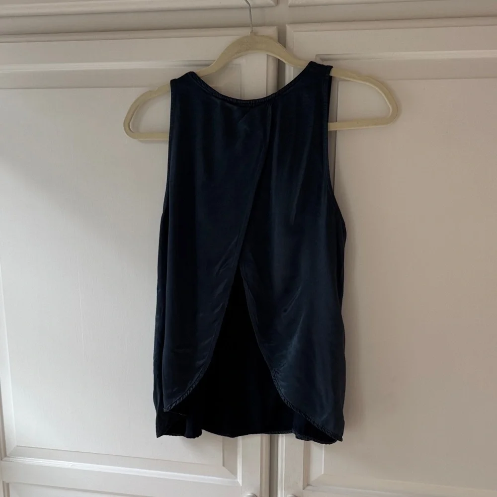 PJ HARLOW Black Open Back Top
